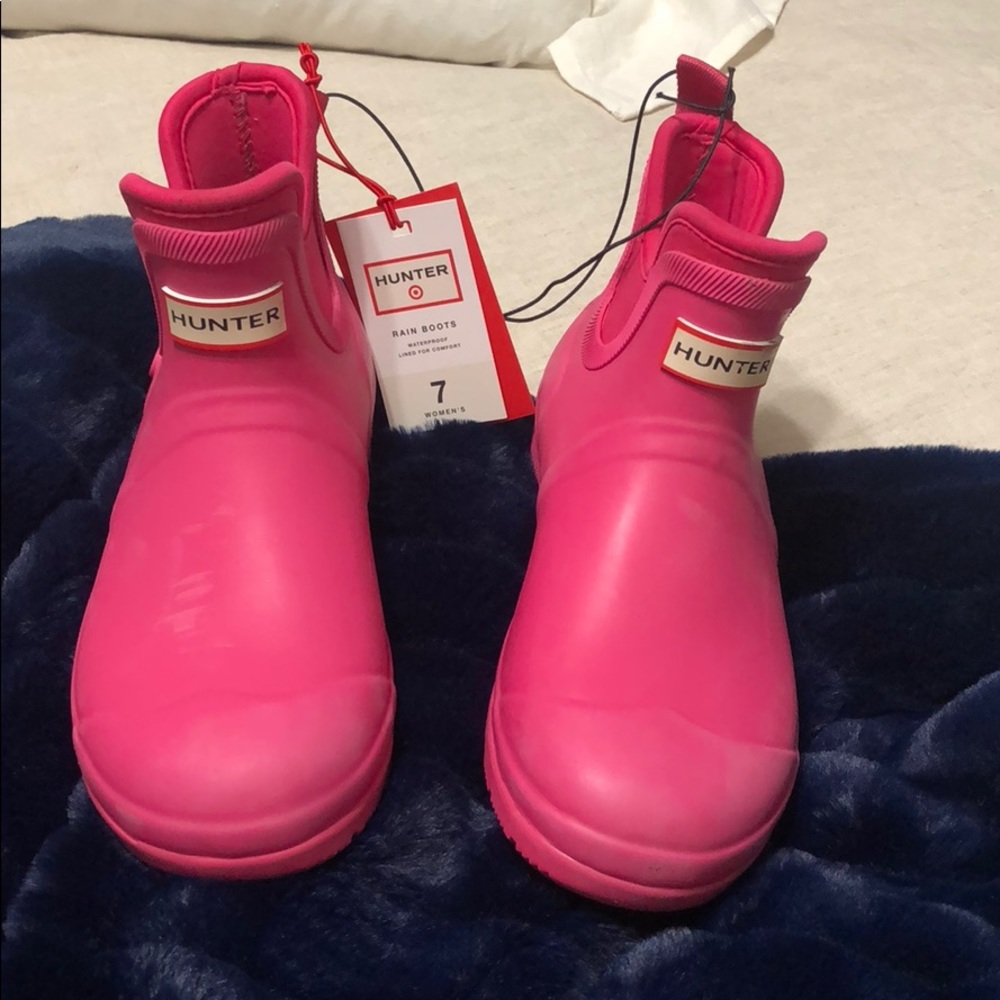 Hunter for target rain booties - pink
